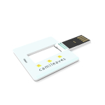 Custom made, uitklapbare vierkante USB stick, gemaakt in Europa kleur wit