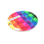 Custom made, ronde uitklapbare USB stick, gemaakt in Europa kleur wit
