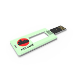 Custom made USB stick in Mini Card formaat, gemaakt in Europa kleur wit