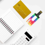 Custom made USB stick in Mini Card formaat, gemaakt in Europa kleur wit