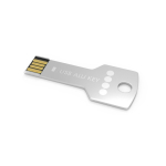 Custom made USB van metaal in sleutelvorm, gemaakt in Europa kleur zilver