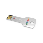 Custom made USB van metaal in sleutelvorm, gemaakt in Europa kleur zilver
