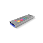 Custom made USB van metaal met verankerd gat, gemaakt in Europa kleur zilver