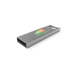 Custom made USB van metaal met verankerd gat, gemaakt in Europa kleur zilver