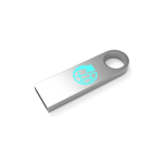 Custom made USB van metaal, klein en verstelbaar, gemaakt in Europa kleur zilver