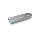 Custom made USB van metaal voor de sleutelbos, gemaakt in Europa kleur zilver