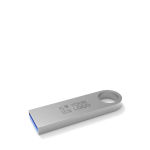 Custom made USB van metaal voor de sleutelbos, gemaakt in Europa kleur zilver met afdrukgebied