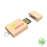 Custom made USB van hout met magneetsluiting, gemaakt in Europa kleur licht hout