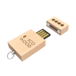 Custom made USB van hout met magneetsluiting, gemaakt in Europa kleur licht hout