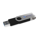 Custom made metale USB met Type C connector, gemaakt in Europa kleur zwart