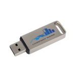 Custom made USB van metaal met sluitdop, gemaakt in Europa kleur zilver