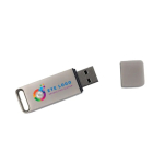 Custom made USB van metaal met sluitdop, gemaakt in Europa kleur zilver