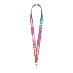 Voordelige polyester lanyard voor full colour bedrukking kleur wit