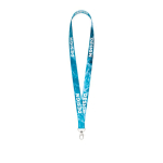 Full-colour bedrukte keycords van gerecycled plastic RPET Sublim kleur wit