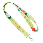 Full-colour bedrukte keycords van gerecycled plastic RPET Sublim kleur wit