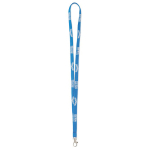 Lanyard bedrukken met een breedte van 10, 12 of 15 mm kleur blauw