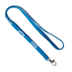Lanyard bedrukken met een breedte van 10, 12 of 15 mm kleur blauw vijfde weergave