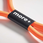 Custom made polsband om de mobiel op te laden met Type C oplader kleur oranje vijfde weergave