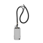 Custom made verstelbare lanyard voor de mobiel met Type C oplader kleur zwart