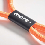 Custom made lanyard voor de mobiel met korte band en Type C oplader kleur oranje vijfde weergave