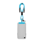 Custom made lanyard voor de mobiel met korte band en Type C oplader kleur cyaan blauw