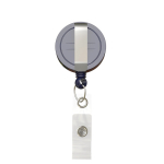 Custom made ronde intrekbare badgehouder, personaliseerbaar ⌀2.8 kleur ultramarijn blauw derde weergave