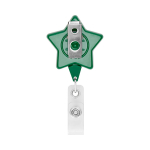 Custom made stervormige intrekbare badgehouder kleur groene fles derde weergave