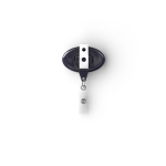 Custom made ovale intrekbare badgehouder kleur ultramarijn blauw derde weergave