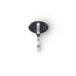 Custom made ovale intrekbare badgehouder kleur ultramarijn blauw derde weergave