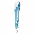 Op maat gemaakte korte polyester band voor sublimatie kleur wit weergave met bedrukking