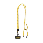 Custom made verstelbare polyester lanyard voor de mobiel kleur geel
