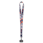 Custom made verstelbare RPET badgehouder lanyard voor sublimatie kleur wit
