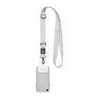 Custom made verstelbare geweven telefoon-schouderband kleur grijs