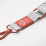 Custom made verstelbare geweven telefoon-schouderband kleur grijs vijfde weergave