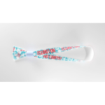 Polyester stoffen armband met inviolabele sluiting