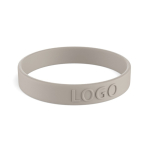 Voordelige siliconen armband 12 mm kleur taupe grijs