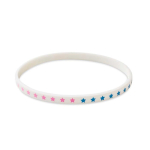 Custom made siliconen polsband voor evenementen, personaliseerbaar kleur wit