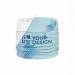 Custom nekwarmer van RPET, multifunctioneel kleur wit weergave met bedrukking