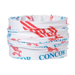 Sneldrogende en ademende custom nekwarmer kleur wit