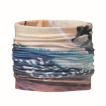 Multifunctionele nekwarmer van gerecycled polyester kleur wit