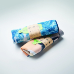 Multifunctionele nekwarmer van gerecycled polyester kleur wit achtste weergave