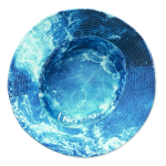 Reversibele polyester muts 260 g/m², op maat gemaakt in diverse maten kleur wit derde weergave