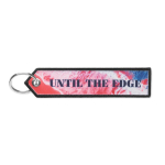 Polyester sleutelhanger met labeldesign, customizebaar kleur zwart