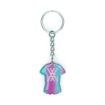 PVC-sleutelhanger in eigen vorm met NFC, met eigen ontwerp kleur wit