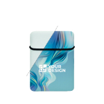 Neopreen tablethoes, waterbestendig, te bedrukken kleur wit weergave met bedrukking