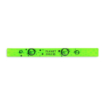 Reflecterende neon PVC-armband, om te bedrukken kleur neon groen vijfde weergave