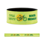 Reflecterende polsband zilver of geel, te bedrukken kleur neon geel vijfde weergave