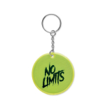 Ronde veiligheidssleutelhanger van reflecterend materiaal, ontwerpen kleur neon geel
