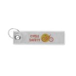 Rechthoekige veiligheidssleutelhanger reflecterend, te bedrukken kleur zilver