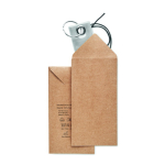 Rechthoekige veiligheidssleutelhanger reflecterend, te bedrukken kleur zilver